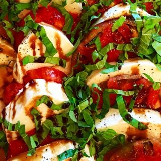 Caprese Salad with Balsamic Glaze.