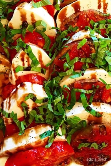 Caprese Salad with Balsamic Glaze.