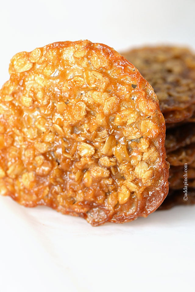 Oatmeal Lace Cookies | ยฉaddapinch.com