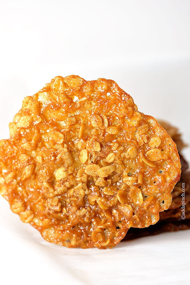Oatmeal Lace Cookies | ยฉaddapinch.com